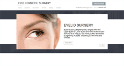 Desktop Screenshot of finecosmeticsurgery.com