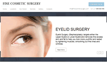 Tablet Screenshot of finecosmeticsurgery.com